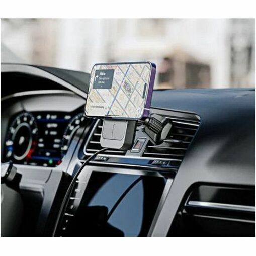 MAGSAFE CHARGER WITH CAR DASHBOARD AND AIR VENT MOUNT