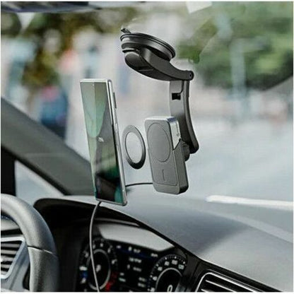 MAGSAFE CHARGER WITH CAR DASHBOARD AND AIR VENT MOUNT