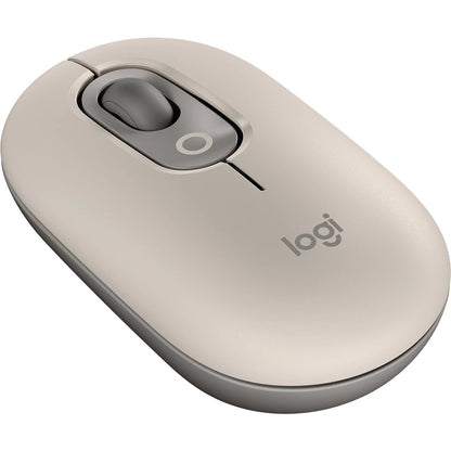 LOGITECH POP SILENT WIRELESS OPTICAL BT MOUSE SAND W/EMOJI