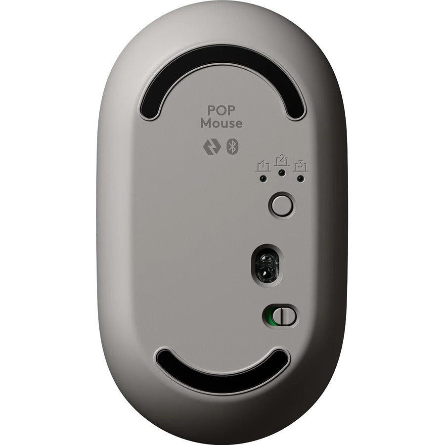 LOGITECH POP SILENT WIRELESS OPTICAL BT MOUSE SAND W/EMOJI