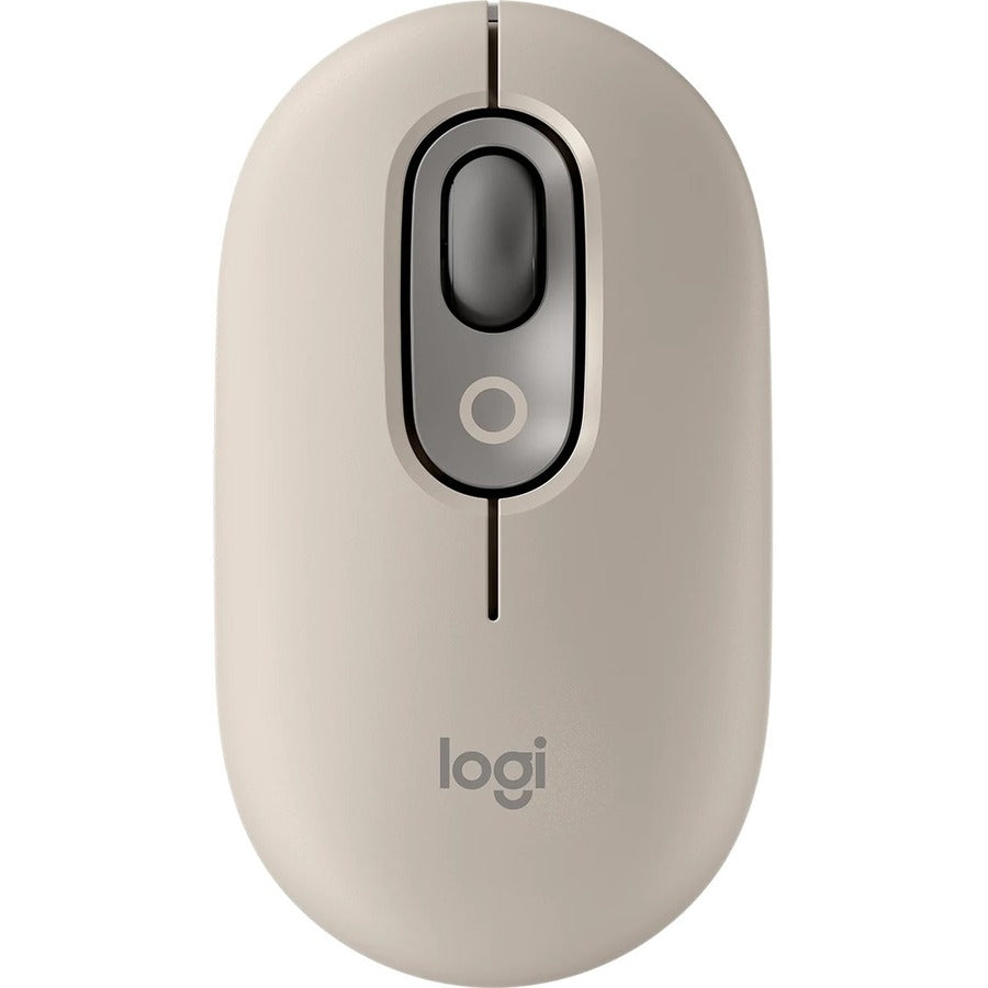 LOGITECH POP SILENT WIRELESS OPTICAL BT MOUSE SAND W/EMOJI