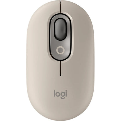 LOGITECH POP SILENT WIRELESS OPTICAL BT MOUSE SAND W/EMOJI