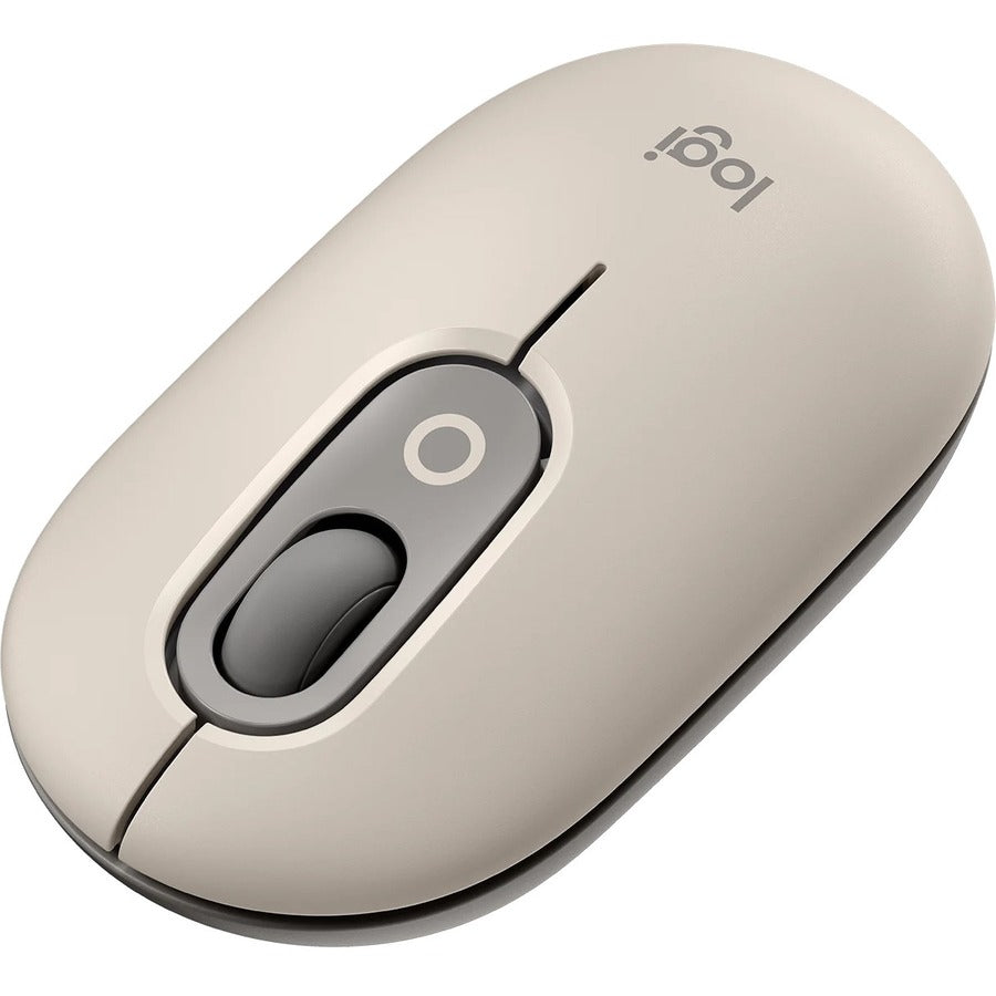 LOGITECH POP SILENT WIRELESS OPTICAL BT MOUSE SAND W/EMOJI