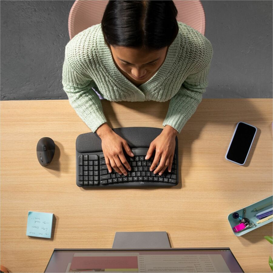 WAVE KEYS GRAPHITE ERGO KEYBOARD