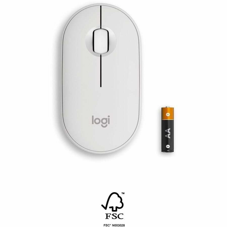 PEBBLE MOUSE 2 M350S TONAL WHITE