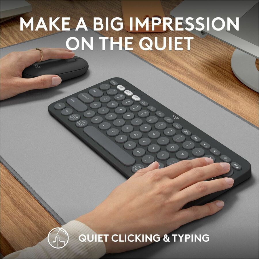 PEBBLE 2 COMBO MOUSE  KEYBOARD TONAL GRAPHITE