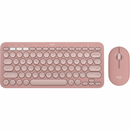 PEBBLE 2 COMBO MOUSE  KEYBOARD TONAL ROSE