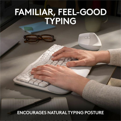 WAVE KEYS OFF-WHITE ERGO KEYBOARD