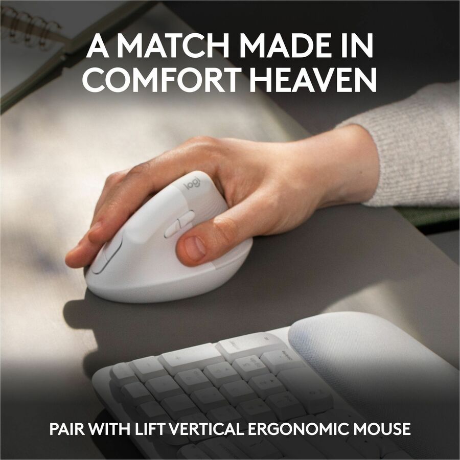 WAVE KEYS OFF-WHITE ERGO KEYBOARD