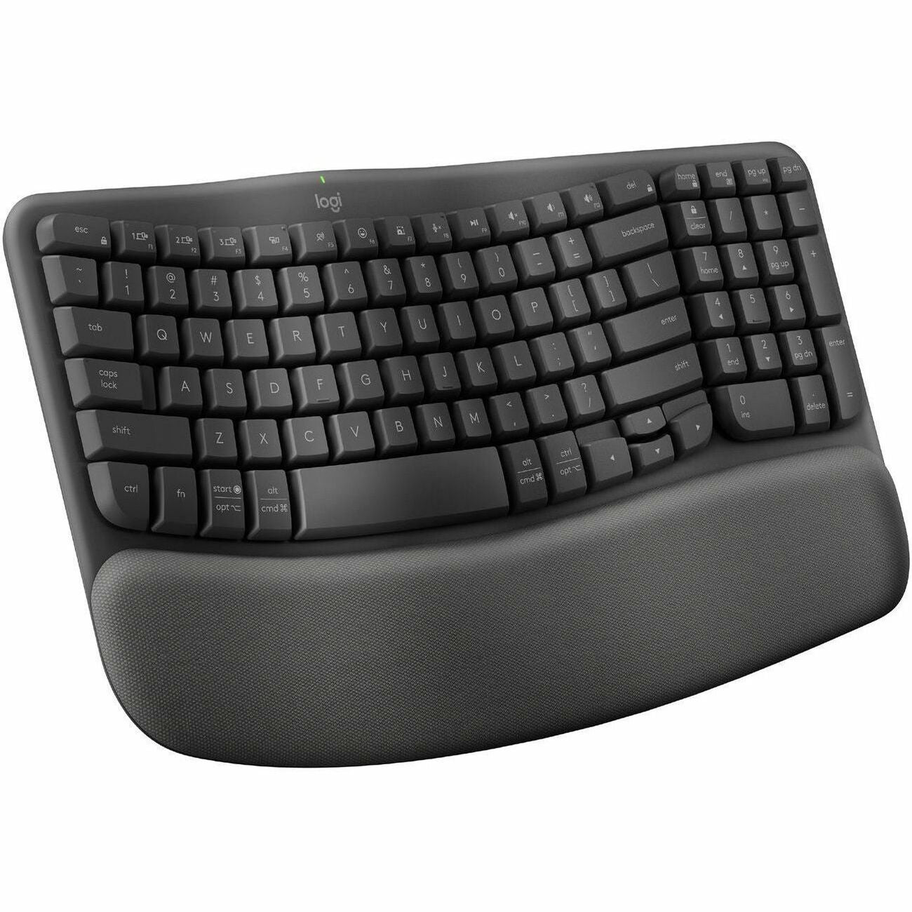 WAVE KEYS FOR BUSINESS GRAPHITE ERGO KEYBOARD - BROWN BOX