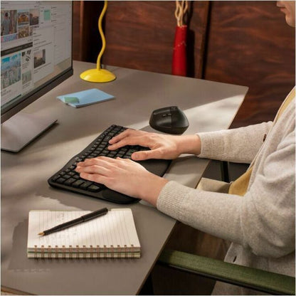WAVE KEYS FOR BUSINESS GRAPHITE ERGO KEYBOARD - BROWN BOX