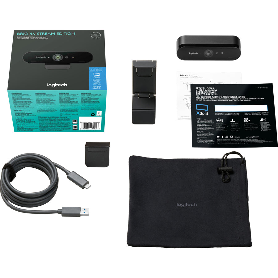 LOGITECH BRIO STREAM USB 3.0 NERO WEBCAM