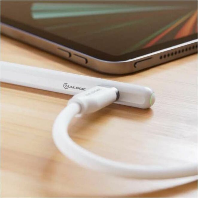 ALOGIC IPAD STYLUS PEN WITH WIRELESS CHARGING - WHITE