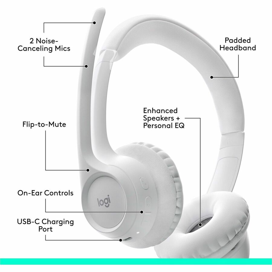 ZONE 300 OFF-WHITE WRLS HEADSET