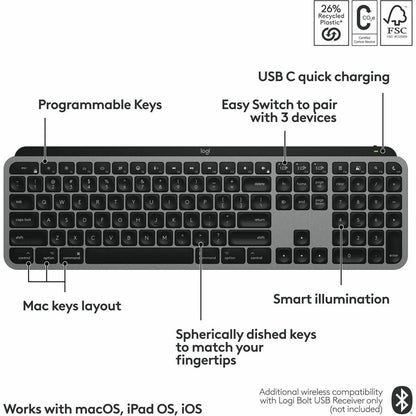 MX KEYS S FOR MAC SPACE GREY