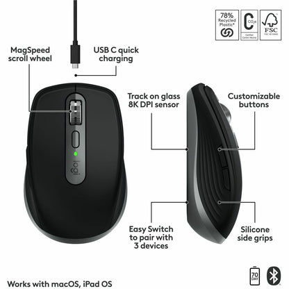 MX ANYWHERE 3S FOR MAC SPACE GREY