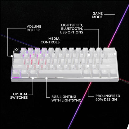 PRO X 60 LIGHTSPEED - BLACK TACTILE MECHANICAL GAMING KEYBOARD