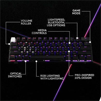 PRO X 60 LIGHTSPEED - BLACK LINEAR MECHANICAL GAMING KEYBOARD