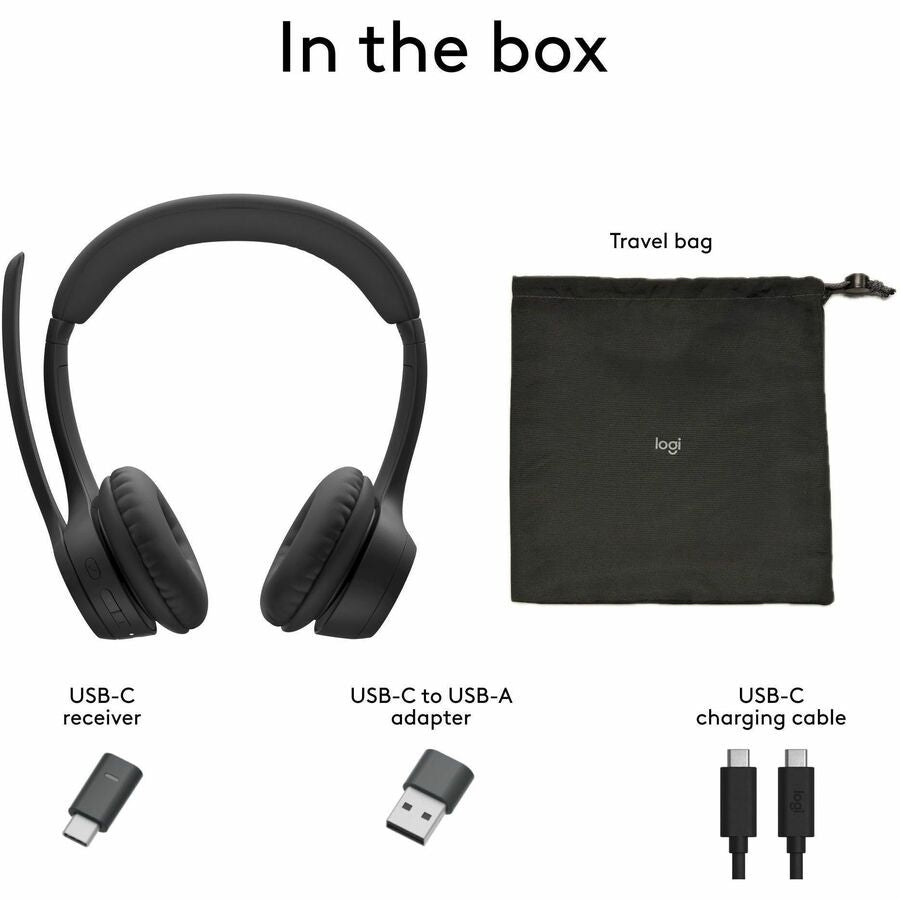 ZONE 305 WRLS HEADSET TEAMS BLACK B2B WITH DONGLE