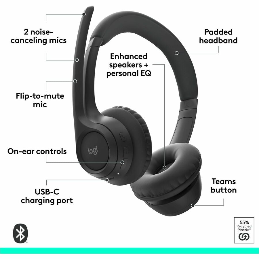 ZONE 305 WRLS HEADSET UC BLACK B2B WITHOUT DONGLE