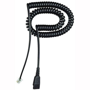 GN8XXX HEADSET COIL CORD W/GN QD SUPPORTS GN8000/8050/8210