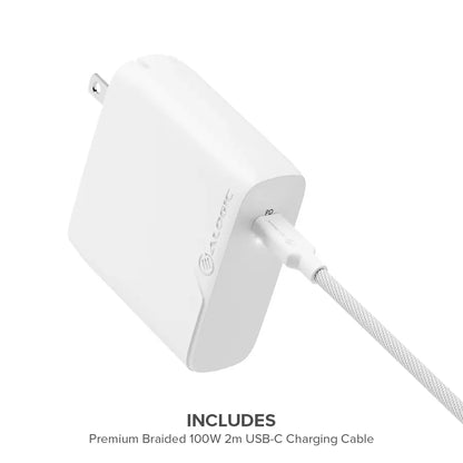 100W Rapid Power GaN Charger - Includes 2m 100W USB-C Charging Cable