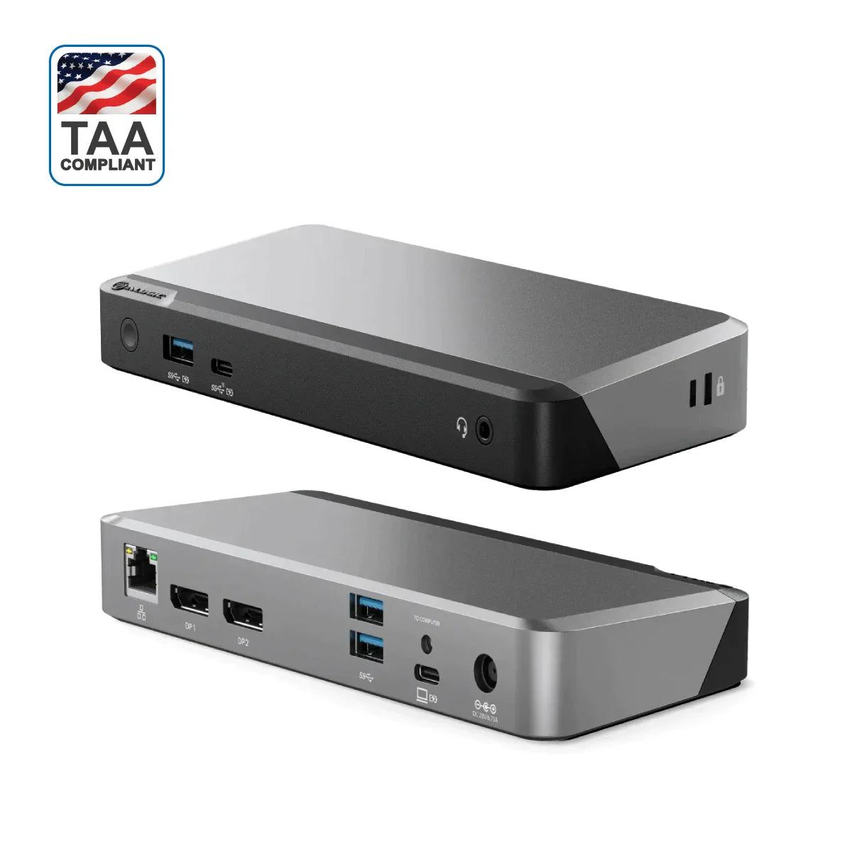 MX2 USB-C Dual Display DP Alt. Mode Docking Station - With 100W Power Delivery