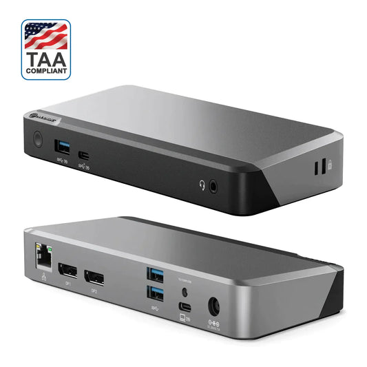 MX2 USB-C Dual Display DP Alt. Mode Docking Station - With 65W Power Delivery