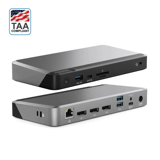 MX3 USB-C Triple Display DP Alt. Mode Docking Station - With 100W Power Delivery