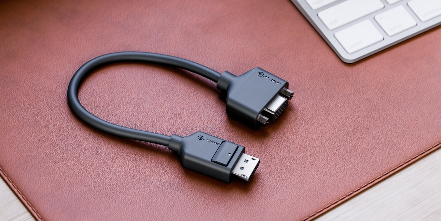 Elements DisplayPort to VGA Adapter - Male to Female - 20cm