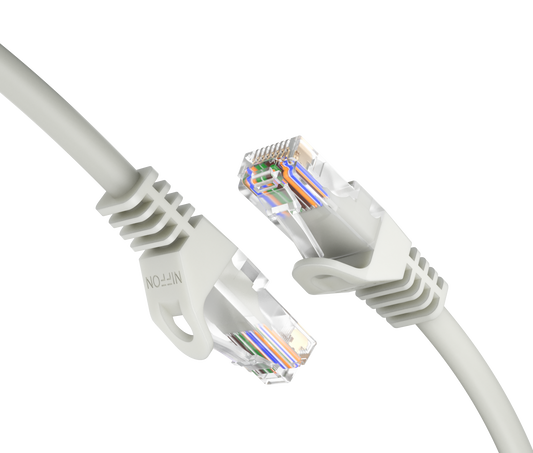 CAT6a Patch Cable, U/UTP, 24AWG, 550MHz, Pure Bare Copper, Snagless RJ45, Bend Series Ethernet White
