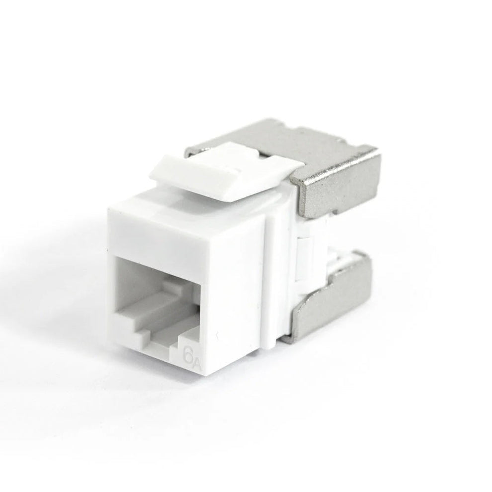 Universal Cat6A, UTP, RJ45 Modular Keystone Jack - Comes in Pack of 10 ...