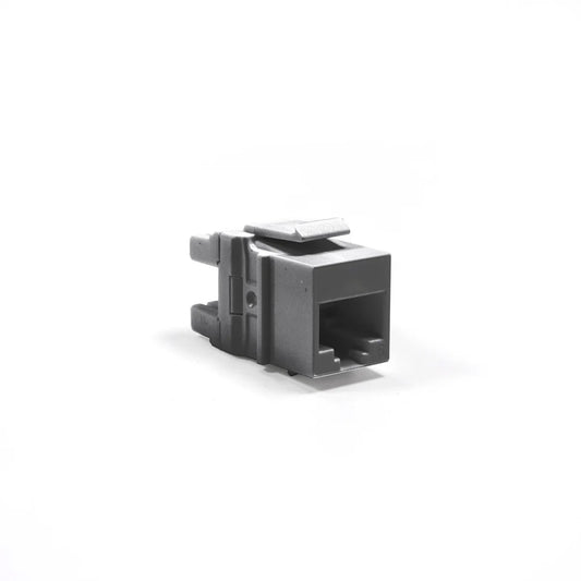 NIFFON Universal Cat6, UTP, RJ45 Modular Keystone Jack - QUICK TOOL Compatible - Black - Pack of 10