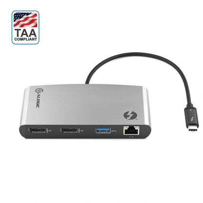 ThunderBolt 3 Dual DisplayPort PORTABLE Docking Station with 4K