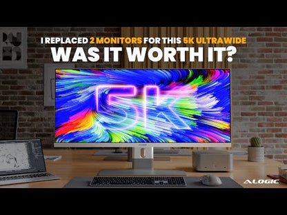 40" Edge 21:9 Ultrawide 5K (5120 x 2160) 100Hz Monitor with USB-C Dock and 90W Power Delivery
