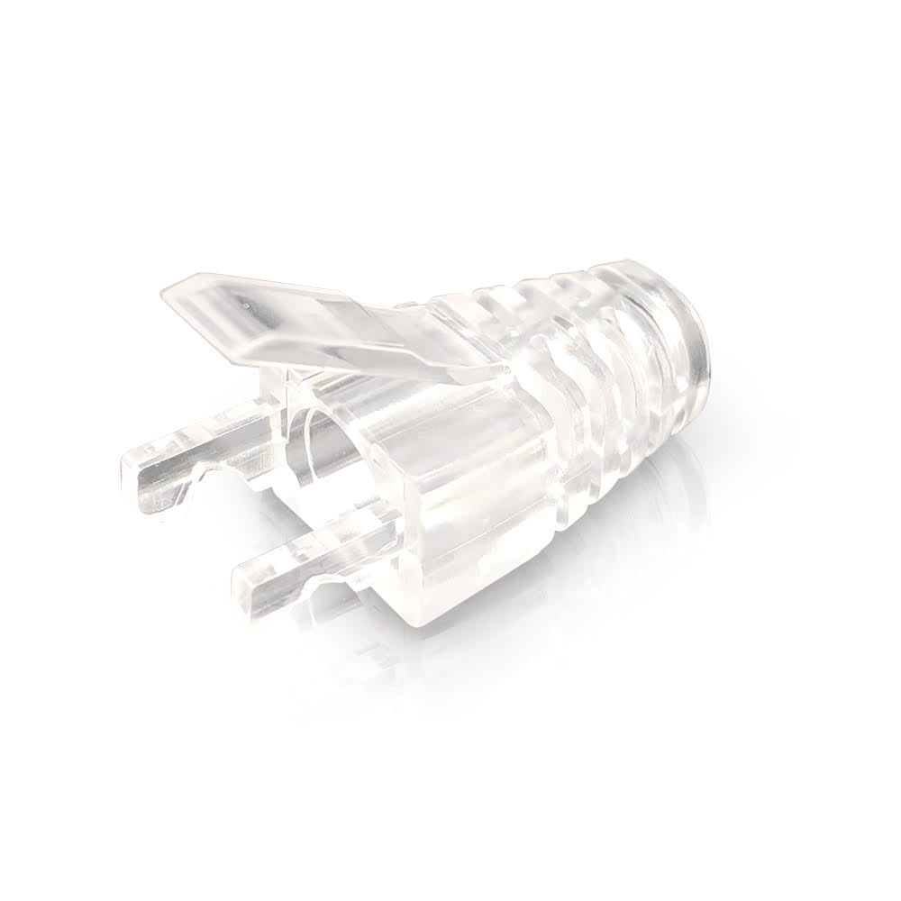 RJ45 Cat5, Cat5e Clear Strain Relief Boot (5.5mm OD) : Bag of 50