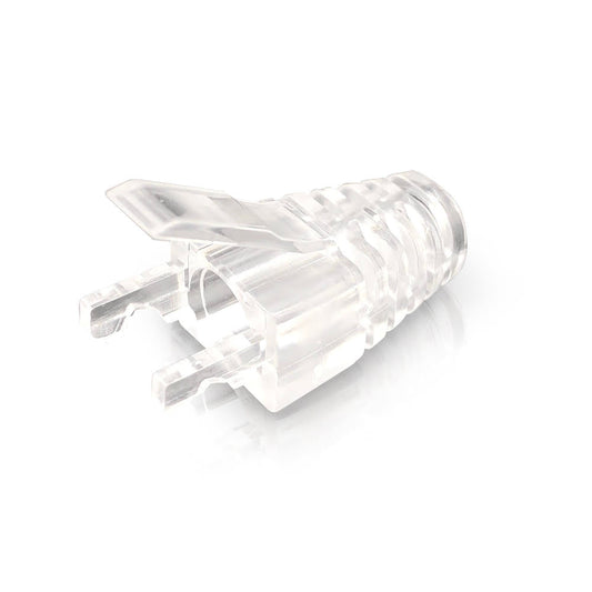 RJ45 Cat5, Cat5e Clear Strain Relief Boot (5.5mm OD) : Bag of 50