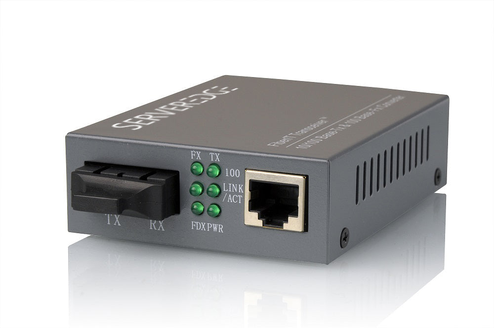 10/100Base-TX to 100Base-FX Singlemode SC Fibre Media Converter (100km)